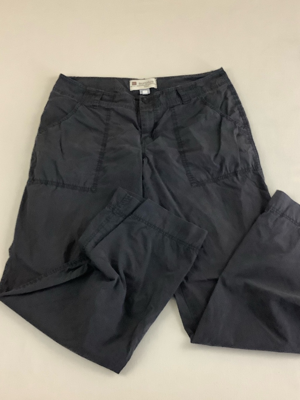 GAP Women's Black Cargo Pants - Front Patch Pockets